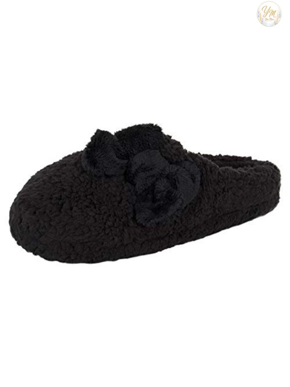 Plush Marshmallow Slide On House Slipper Clog with Memory Foam